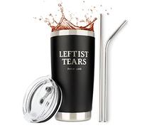 Leftist Tears Tumbler | Stainless Steel Tumbler/Mug with Lid for Coffee/Cold Drinks | Liberal Tears Mug for Men | Funny Unique Republican Election Joke Gifts Conservative (20 Ounce)