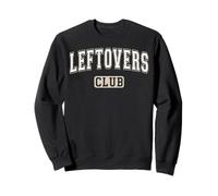 Leftovers Club Thanksgiving White and Tan Letters Sweatshirt