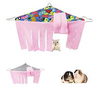 LEFTSTARER 2 Pieces Guinea Pig Hideout Rat Corner Hideaway Peekaboo Toys Cage Accessories Hidden Habitat Tent for Ferrets Chinchillas Sugar Glider Small Pet Animals (Only 1Pcs Peach Heart)