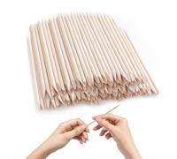 LEFTSTARER 900 Pcs Orange Wood Sticks for Nails, 4.5 Inch Orangewood Nail Swatch Sticks, Wooden Cuticle Pusher Sticks Tools for Manicure & Pedicure, Double Sided, Skin-Safe (900pcs)