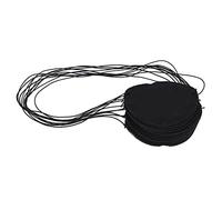 Leftwei 10PCS / Bag Halloween Pirate Eye Patch Costumes, Skull Eyeshade Cover with Crossbones Patterns, Elastic Band, Soft for Pirates Party Supplies (Black Rope Felt Solid Color)