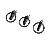 Leftwei 10Pcs O Rings Tie Down Anchors, Heavy Duty E Track Accessories for Secure Motorcycles, Loads, Bikes in Trailers, Pickups, Van, Trucks, 1500lbs Working Load Limit