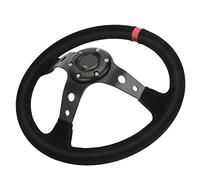 Leftwei 14 Inch 6 Bolt Racing Steering Wheel, Compatible with Most
