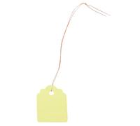 Leftwei 200pcs PVC Hanging Plant Seed Labels, Durable Sunproof Seed Tags, Marking Labels with Write On Function, Ideal for Trays, Pots & Young Plants (Yellow)