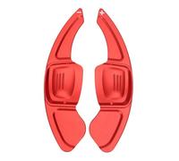 Leftwei 2PCS Aluminum Alloy Steering Wheel Paddle Shifter Extension Trim Cover, No Modification Required Cover, Symmetrical Design with Enhanced Gear Shift Control, for MK8 2022 & (Red)