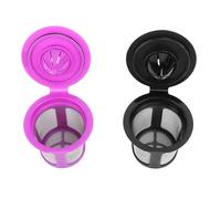 Leftwei 2pcs Reusable Coffee Pods Durable and Compact for Coffee At Home Made of PP and Stainless Steel