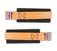 Leftwei 2pcs Tire Wheel Chain Anti-Slip Emergency Snow Mud Sand Accessories for Safe Driving in Bad Weather Black and Orange Durable TPE Nylon