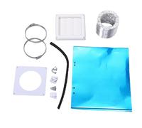 Leftwei 4 Inch Dryer Vent Kit for Wall Installation, 8 Ft | All in One Exhaust System, Stainless Steel & Aluminum, Ducting Kit for Homeowners Enthusiasts, 4x6 Louver Cover White