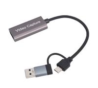 Leftwei 4K Video Card, USB Type C, 1080p 60Hz Low Latency | Metal Body, Plug and Play, HD Multimedia Interface Input, USB Type C, Game Streaming, Support