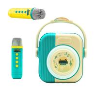 Leftwei 500mAh Portable Handheld Karaoke Machine, Wireless Microphones Speaker, 3D Surround Sound Rechargeable KTV Set, Ideal for Home Party, Birthday, Outdoor & Camping (Blue)