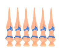 Leftwei 6pcs Durable Tees Set for Training Practice with Unique Bikini Design Made of PE Plastic 12x78mm (Blue)