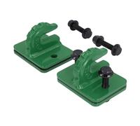 Leftwei Alloy Steel Tractor Bucket Grab Hooks Durable 3/8in Set for Securing Loads on RVs UTVs with 15000LBS Pull Force (Green)