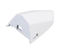 Leftwei Car Exterior Door Handle Cap, Replacement for 2015 2016 2017 2018 2019 2020 with OE Numbers FR3Z63218A15ACPTM FR3Z63218A15AAPTM, Black ABS Cover (White)