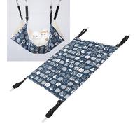 Leftwei Cat Hammock for Cage, Soft Pet Bed Fit Ferret Breathable Adjustable Flippable Reversible Double Sided Soft Cage Hanging Pet Hammock Bed (For (48 ksh/18 ksh/18))