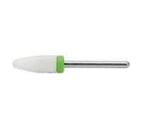 Leftwei Ceramic Corn Head Nail Drill Bit, Lightweight Portable Nail Carving Bit, Polishing Drill with Intersecting Stripes, Ideal for Art, Easy Store Carry (#2)