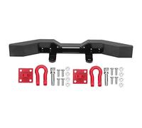 Leftwei CNC Machined Aluminum Alloy Front Bumper, Lightweight Durable Upgrade Part, High Impact Resistance Bumper with Enhanced Design, Ideal for WPL B14, B16, Q61 1/16 RC Cars (Black)