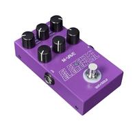 Leftwei Delay Pedal, 9 Effects Guitar Pedal with Digital Signal Processor, Knob Control for Time Feedback Mix MOD, Metal Case Purple