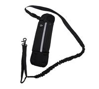 Leftwei Dog Leash with Waist Bag, Reflective Adjustable Strap Elastic Design, Ideal for Outdoor Running Walking with 3 Zipper Pockets for Medium Large Dogs Up to 80lbs