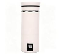 Leftwei Electric Stirring Cup 380ml 6000 RPM Bluetooth Speaker | 304 Stainless Steel,0 to 99°C Temperature Display,Type C USB Charging,Travel Use,Magnetic Stirring Mug