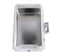 Leftwei Enclosed Metal Cat Litter Box Extra Large Stainless Steel, With Top Entry Anti Scatter, Semi Enclosed Odor Reduction, Comfortable Blends With Home Decor for Big Cats (White)