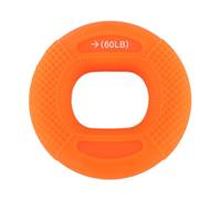 Leftwei Hand Grip Strengthener, Premium Silicone Hand Strength Trainer with Textured & Smooth Sides for Finger Forearm Exercise Muscle Training Rehabilitation (Orange 50 to 60LB)
