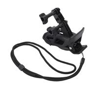 Leftwei Helmet Chin Mount Lightweight High Security Fit for Action Camera Multi Angle Adjustable Camera Abs Material Helmet Chin Clamp with Lanyard Three Locking Mechanisms