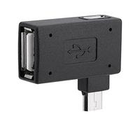 Leftwei High Speed USB 2.0 OTG Adapter, Micro USB Adapter, 90 Degree Left & Right Angled, Plug and Play, Compatible with Devices, for Wins