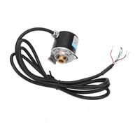 Leftwei Hollow Shaft Encoder Compact Durable 2-Phase Mechanical Power Transmission Encoder for Engineering Fields Aluminum 8mm (600Z)