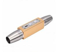 Leftwei Jade Appraisal Light, Double Head 4 Light Sources Expert Jewelry Identification Torch, USB Rechargeable Flashlight with Rechargeable Battery, Ideal for Gemstones, Antique (Gold)