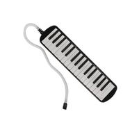 Leftwei Melodica 32 Key Student Musical Instrument for Kids Beginners Excellent Sound Quality ABC ABS (Black)