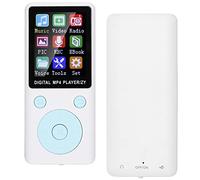 Leftwei MP3 MP4 Player, Bluetooth 4.2 Support 32G Memory Card with Music Radio Recording Video Ebook Stopwatch, Ideal for Relaxing Songs At Night (White)