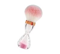 Leftwei Nail Dust Brush Large Soft Ergonomic Cleaning Tool for Manicure Nail Art 11x2.5cm Fiber Hair (Pink)