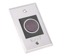 Leftwei Non-Touch Infrared Sensor Switch LED Exit Button Access Control System for Security in Stainless Steel 4.5x2.8x1.1in