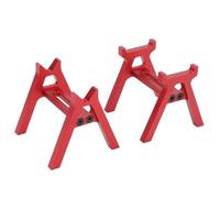 Leftwei RC Car Stand, Premium Aluminum Alloy High Strength Adjustable Display Stand with Tire Protective Frame, for 1/24 1/18 RC Car Maintenance (Red)