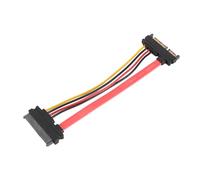 Leftwei SATA22P MSAS29P F Male to Female Extension Cable, 15Pin Hard Disk Data Power Cable, Combo Extension with SFF 8482 Design, 0.15m