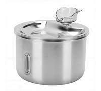 Leftwei Stainless Steel Pet Water Fountain, Smart Automatic Circulation Filtration Cat Bowl Dispenser with Light, Large Capacity 2L Flowing Water for Cats Small Dogs