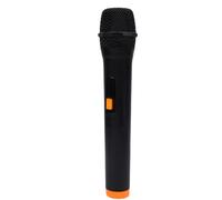 Leftwei Toy Microphone Aluminum ABS Simulate Speech Practice Prop for Stage Performances and Birthday Parties (Orange Black)