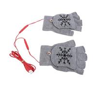 Leftwei USB Heated Gloves for Typing, Hiking (Grey)