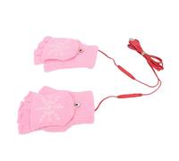 Leftwei USB Heated Gloves for Typing, Hiking (Pink)