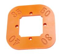 Leftwei Woodworking Round Corner Radius Template, Multifunctional Router Table Jig, Quick Clamps Radius Template for R30, R35, R40, R50 Engineering Plastic Board, Ideal for DIY Projects