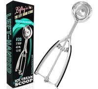 Lefty’s Left handed Ice Cream Scoop - #20 Large 1.5 OZ - Portion Kitchen Tool - Great for Scooping & Portioning Cookies, Meat Balls, Cupcakes - Gifts for Left-Handed, Lefty, Adults, Chefs and Women
