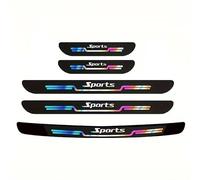 LEFUVR 9Pcs Car Sill Strip Threshold Protector for Toyota Rav4 RAV 4 Hybrid Limited Prime se 2002-2021, Carbon Fiber Door Sill Kick Plate Rear Bumper Protector Stickers