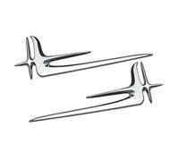 LEFUVR Car Emblem Stickers, 3Dcar Decal for Mercedes-Benz Citan Sprinter V 250 V 300, Front Rear Badge Emblems Front Grille Bumper Rear Trunk Emblem Body Styling Fittings,Silver-A