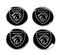 LEFUVR Car Wheel Hub Center Cap Stickers for Peugeot 208 2019-, Wheel Trim Sticker Badge Emblem Decal Auto Exterior Accessories,56mm-A
