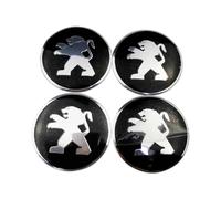 LEFUVR Car Wheel Hub Center Cap Stickers for Peugeot Traveller 2016-, Wheel Trim Sticker Badge Emblem Decal Auto Exterior Accessories,60mm-B