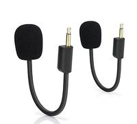 LEFXMOPHY 2-Pack Blackshark V2 Mic Replacement for Razer BlackShark V2 and V2 Pro Gaming Headset 3.5mm Detachable Game Boom Microphone on PC Xbox PS4 PS5