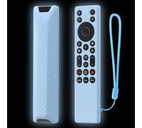LEFXMOPHY Cover for TCL RC923A FMB1 / RC813A FMB1 2025 Q6MK TV Remote Control, Silicone Case Glow in Dark - Blue