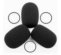 LEFXMOPHY Mic Cover for Rugged Air RA200 RA250 RA900 RA980 RA950 Aviation Pilot Headset Microphone Muff 3-Pack Pop filter Foam