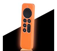 LEFXMOPHY Remote Case Replacement for New Apple 4k TV 2021 Series 6 Generation / 6th Gen Remote Control, Silicone Cover with Lanyard (Glow Orange)