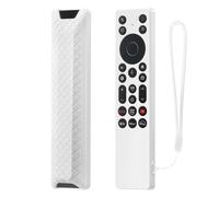 LEFXMOPHY Silicone Remote Cover for TCL RC923A FMB1 / RC813A FMB1 2025 Q6MK TV Remote Protective Case - White